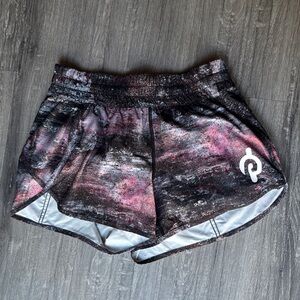 Peloton & Lululemon Women's Athletic Shorts in Black and Pink